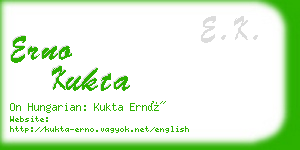 erno kukta business card